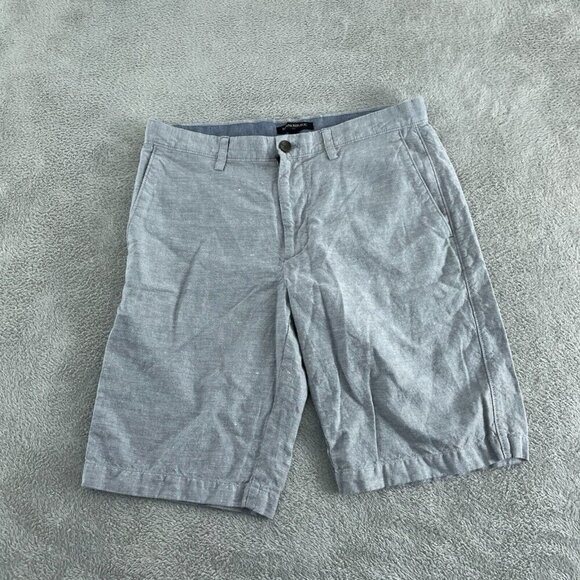 Banana Republic Mens Gray Linen/Cotton Blend Shorts Size 31 0804 - Picture 1 of 9